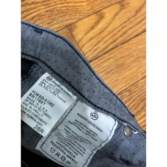 AG Adriano Goldschmied The Stevie Ankle Slim Straight Corduroy Pants Sz 28 Blue - Picture 3 of 4